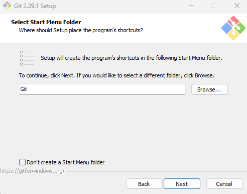 tampilan installer git di windows, pilihan opsi config