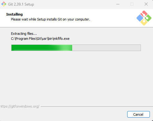 tampilan installer git di windows, pilihan opsi config