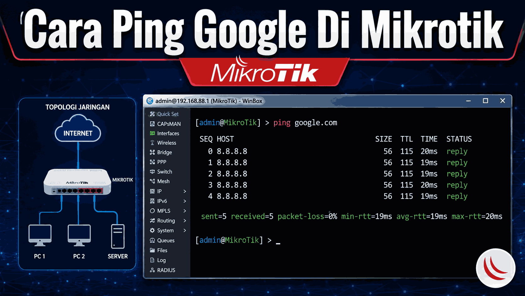 Cara Ping Google di Mikrotik: Cek Jaringan