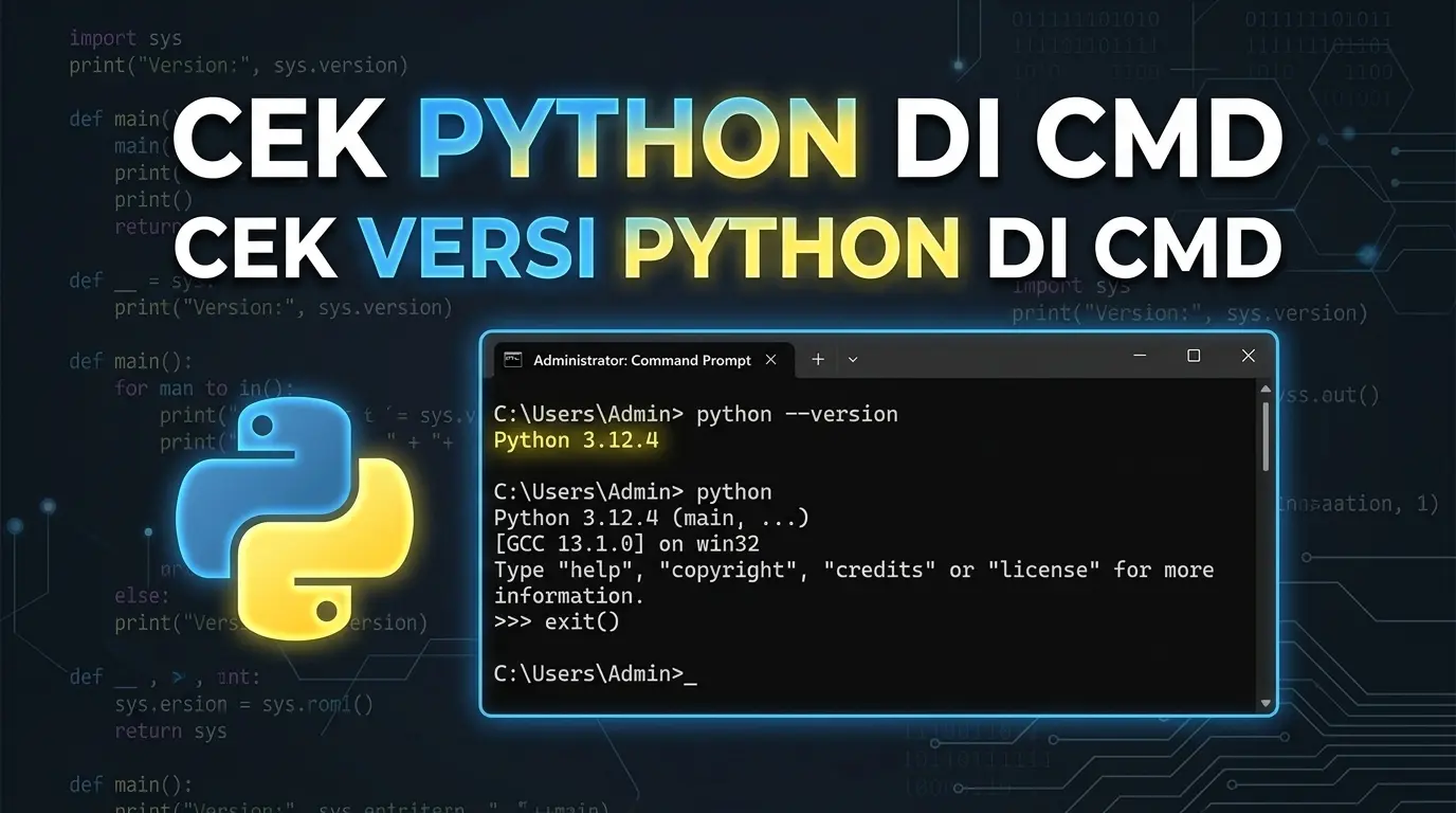 Cek Versi Python di CMD: python --version & Solusi Error