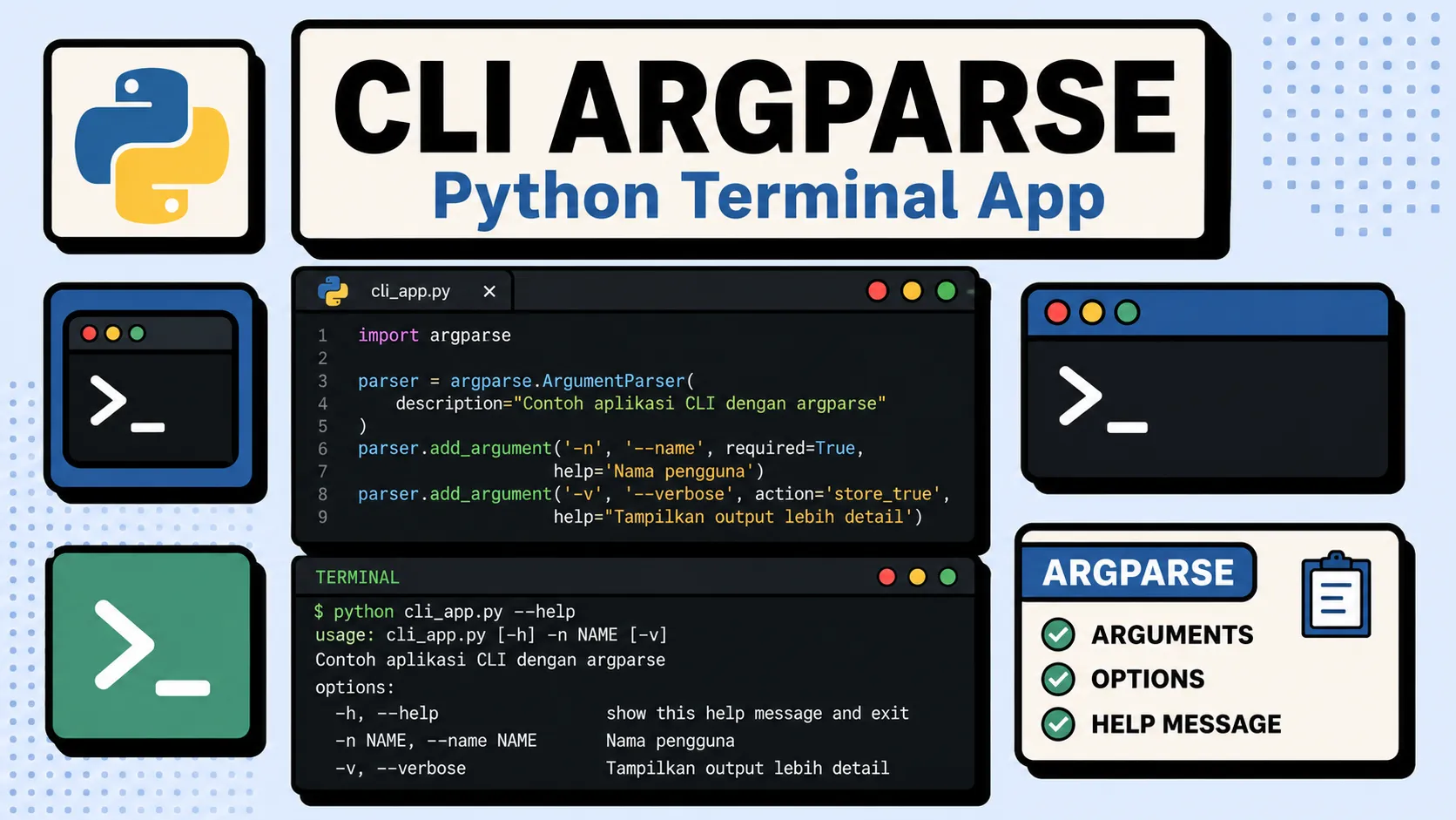 Belajar Python CLI dengan Argparse: Bikin Tool Command Line Lengkap 2026