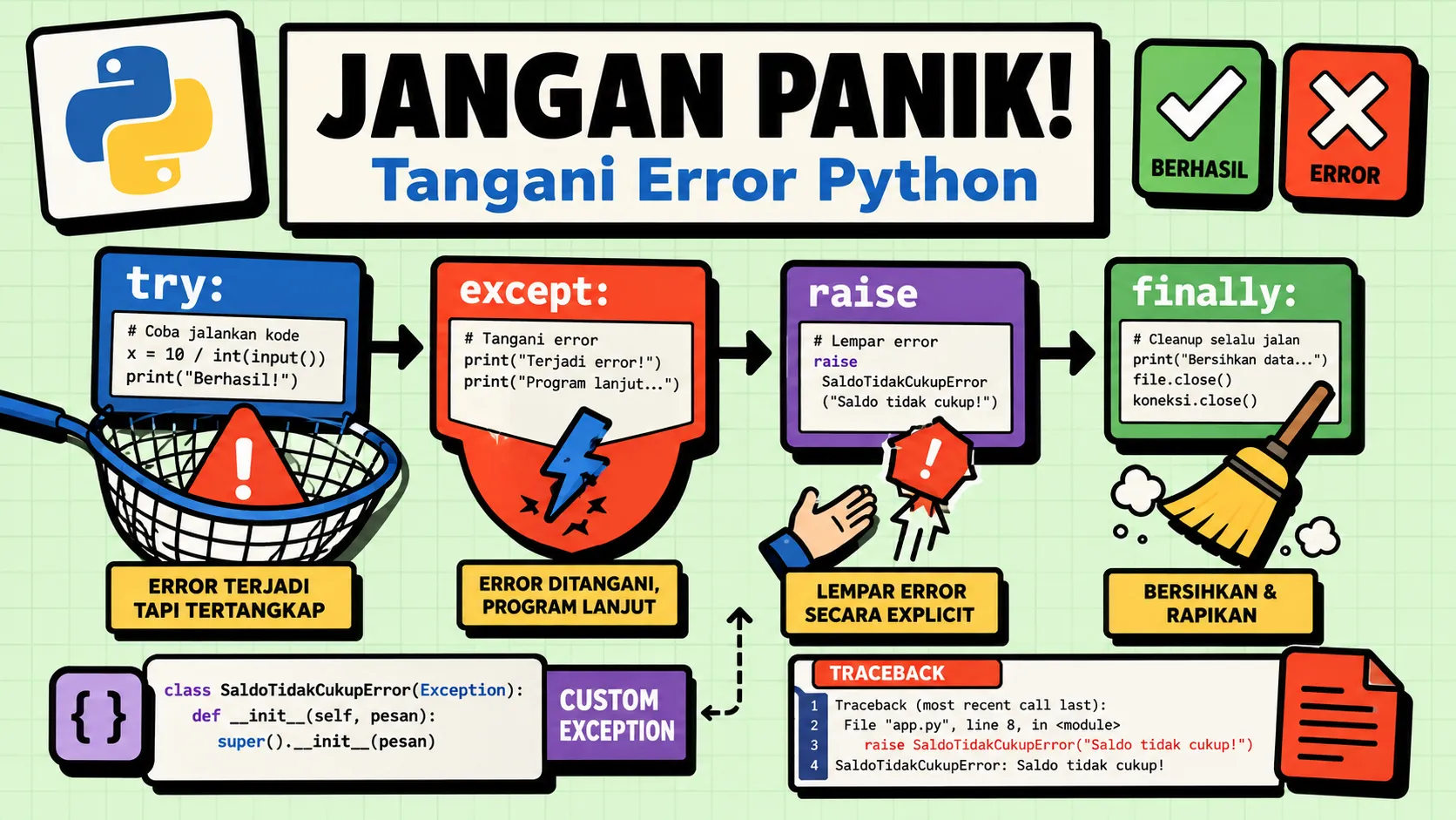 Belajar Python Error Handling Try Except
