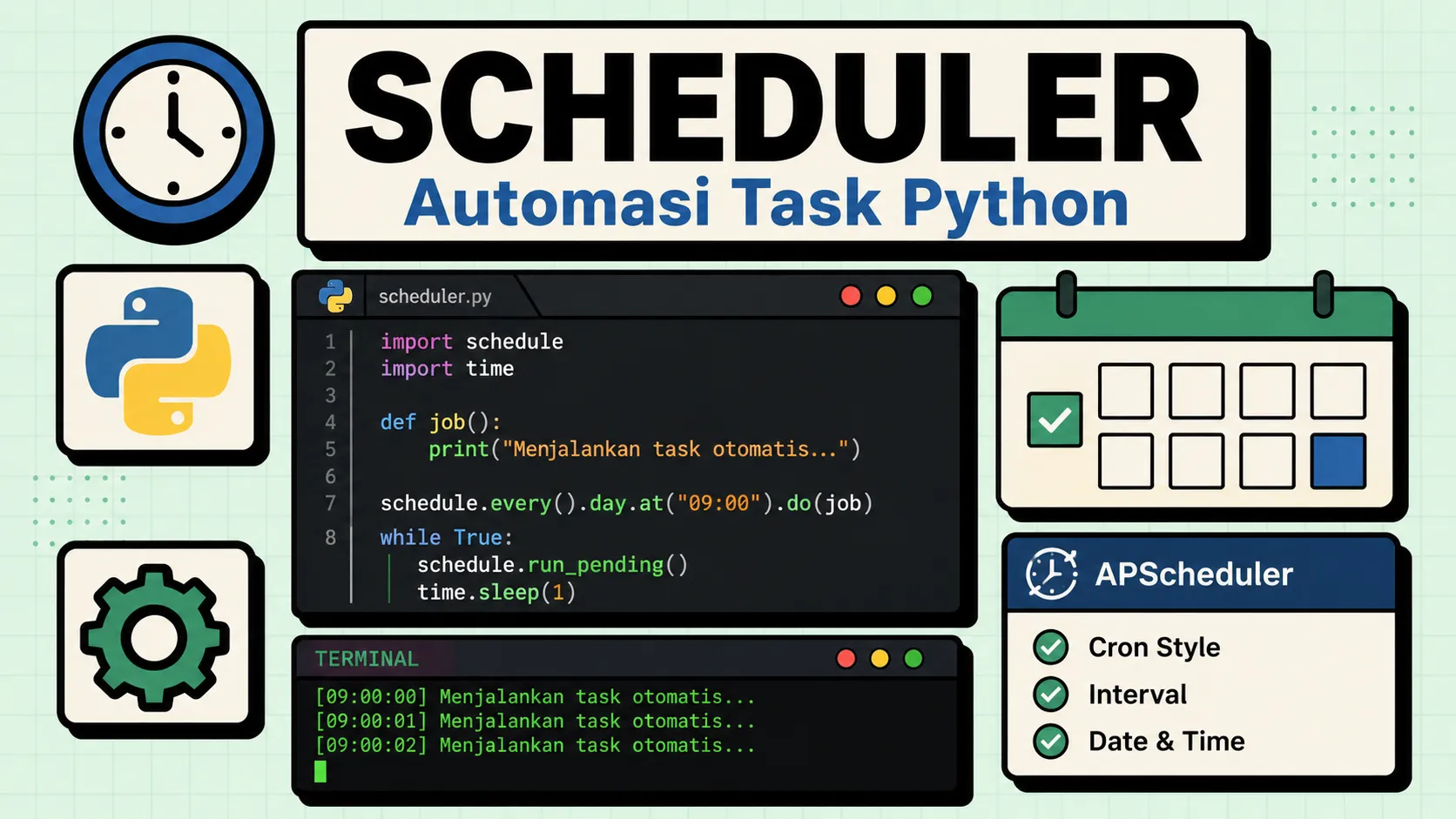 Belajar Python Scheduler: Automasi Task dengan Schedule dan APScheduler 2026