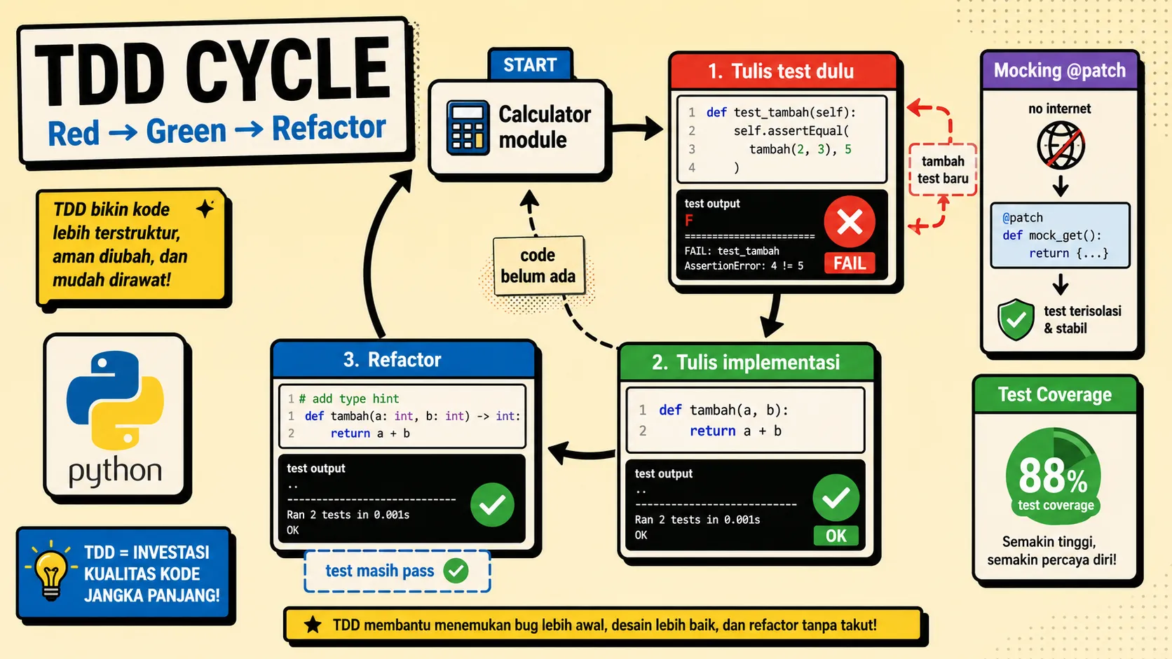 Belajar Python Unit Test Unittest