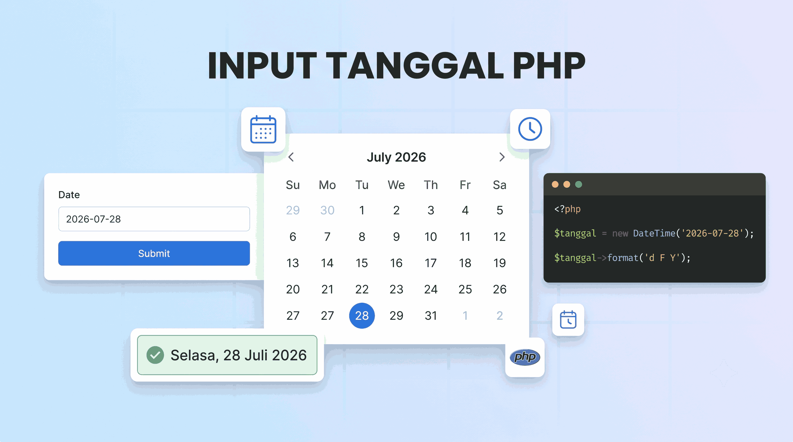 Cara Input Tanggal di PHP: Format, Validasi, dan Operasi Tanggal