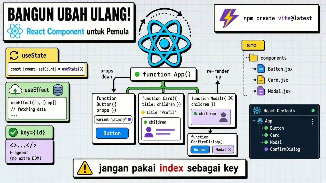 Cara Membuat Component di React JS