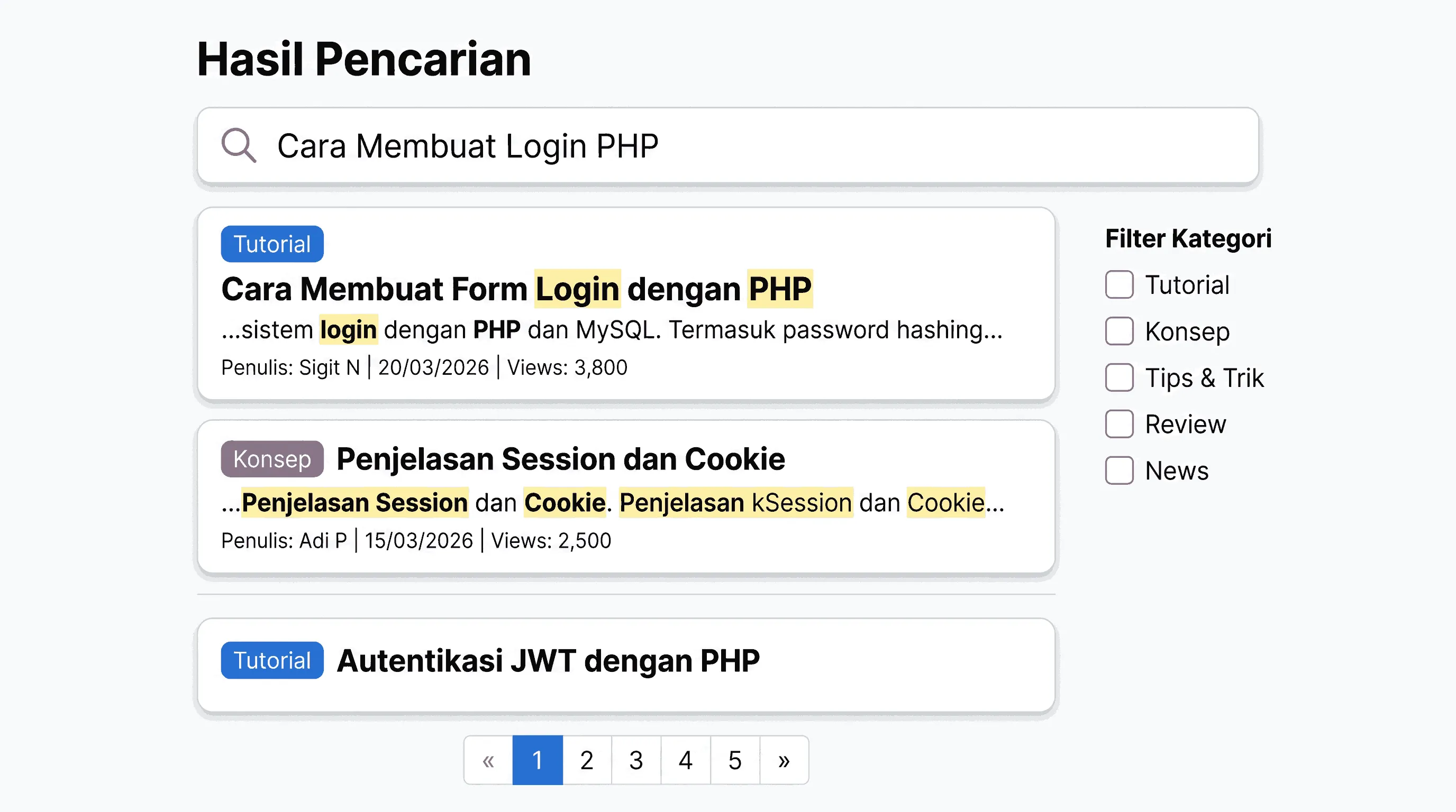 Cara Membuat Search Engine dengan PHP dan MySQL