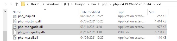 menginstall extension mongodb php di xampp
