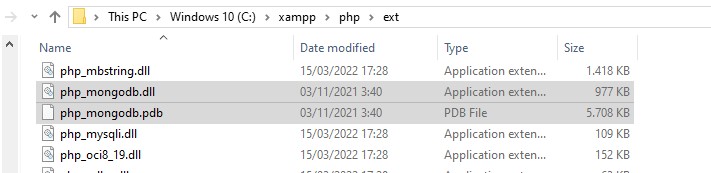 menginstall extension mongodb php di laragon