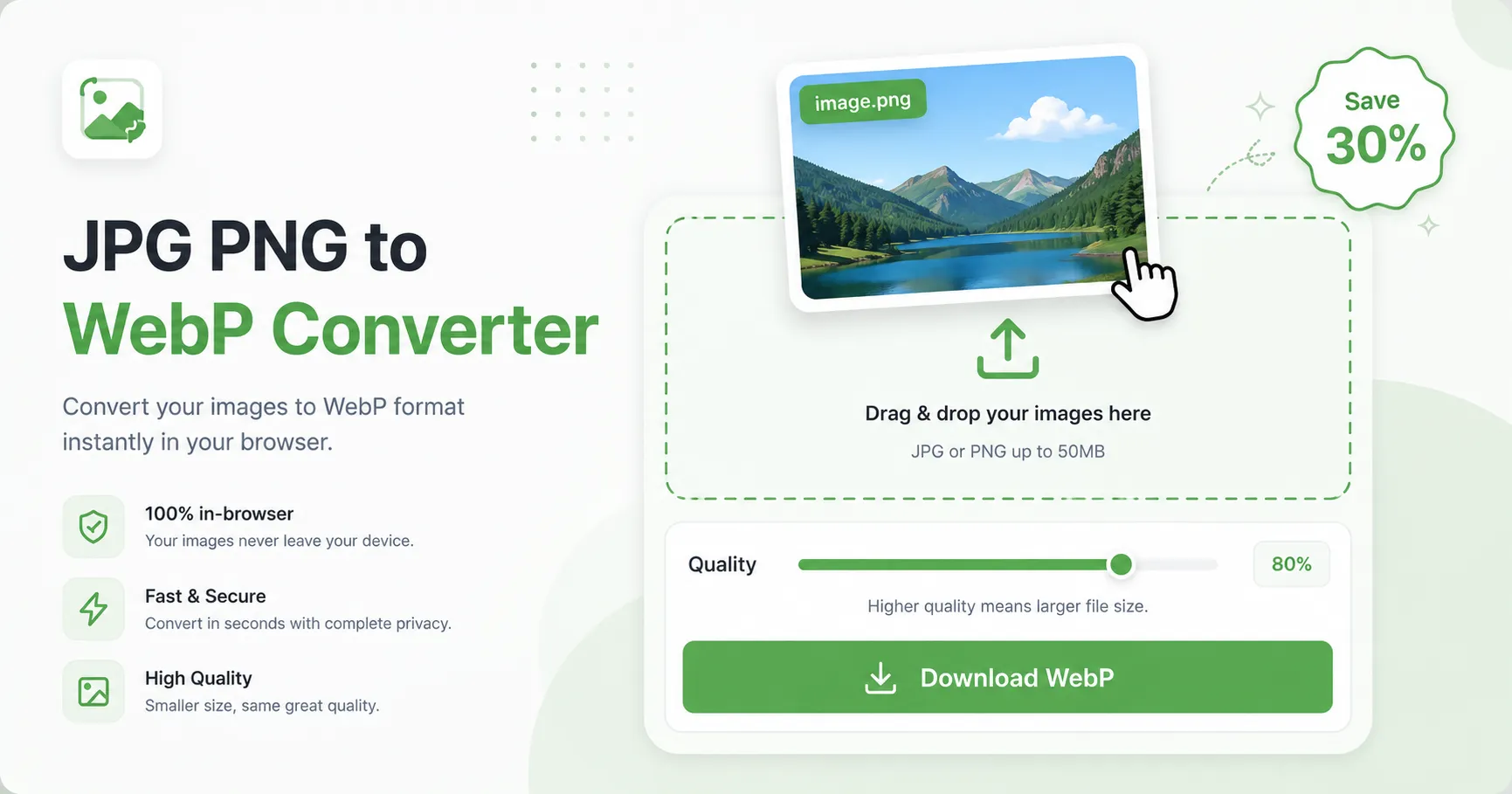 JPG PNG to WebP Converter